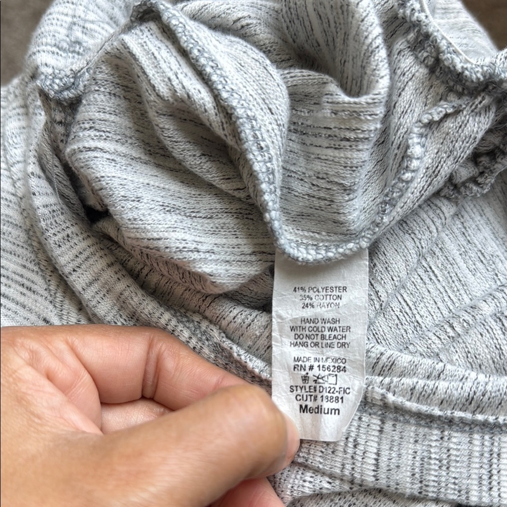 Caution To The Wind Gray Knit Jumpsuit with Fitted Silhouette - Picture 12 of 13